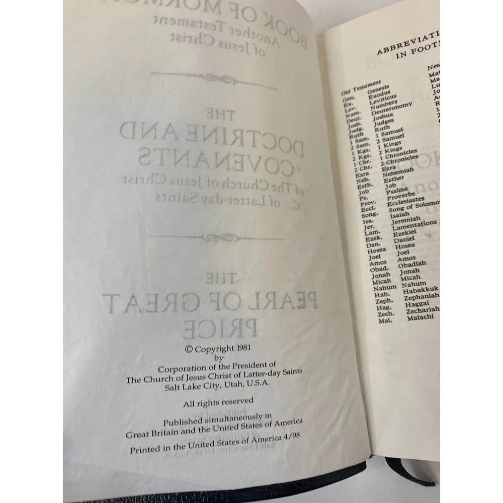 Book of Mormon, Doctrine and Coventants, Pearl of Great Price 1981‎ Latter-Day
